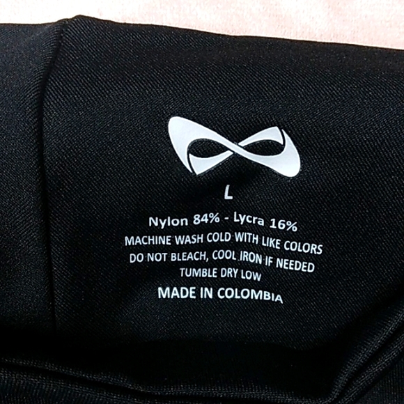 (LARGE) Nfinity Flex Cheer Leggings - Adult Large 3"inches Long New with Tag - Picture 3 of 3